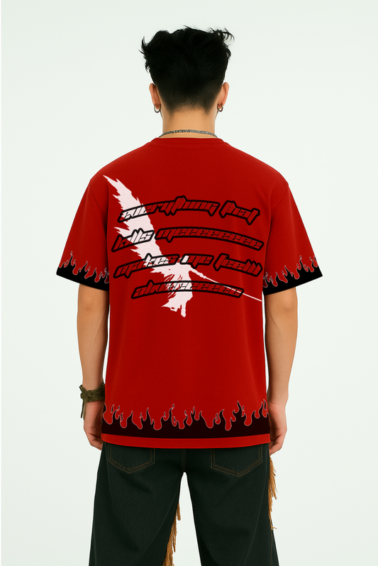 alive oversized tee